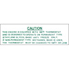 Cooling System Warning Decal 1967-1969 Camaro/Corvette/Nova - image 1