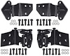 DHK1 Upper and Lower Door Hinge Kit 1964-65 Mustang; with Hardware - image 1