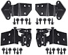 DHK2 1965-66 Mustang; Upper and Lower Door Hinge Kit; with Hardware