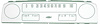 DM1001 1964-66 Chevrolet Truck; Dash Lens; with Gauges - image 1
