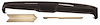 DPK6 1967-68 Mustang Dash Pad Set - Parchment w/ Black Dash - image 1