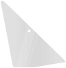 DV2456C 1963-66 Dart, Barracuda, Valiant; Door Vent Glass; 2-Door Hardtop, Convertible; Clear; LH or RH - image 1