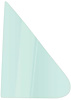 DV6058T 1980-91 Ford F100, F150, F250, F350, Bronco; Front Door Vent Glass Window; Light Green Tint; RH Passenger Side - image 1