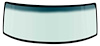 DW1003T 1987-96 Ford F100, F150, F250, F350 Pickup, Bronco; Front Windshield Glass; Lt Green Tint; with Blue/Green Shade - image 1