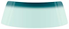 DW759T 1970-76 Duster, Demon, Dart Sport; Front Windshield Glass; 2 Door Sport Coupe; Lt Green Tint; with Blue/Green Upper Shade - image 1