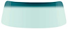 DW776T 1971-74 Dodge, Plymouth; B-Body; Front Windshield Glass; 2 Door Hardtop, & Coupe; Lt Green Tint; Blue/Green Upper Shaded  - image 1