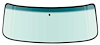 DW925T 1981-96 Chevy, GMC G-Series Van; Front Windshield Glass; with Mirror Bracket; Lt Green Tint; with Blue/Green Upper Shaded - image 1