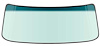 DW926T 1981-96 Chevy, GMC G-Series Van; Front Windshield Glass; w/o Mirror Bracket; Lt Green Tint; with Blue/Green Upper Shaded  - image 1