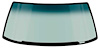 DW979 1979-93 Mustang; Notchback,Hatchback; Windshield Glass; Tinted Green Shade with Blue Shaded Band; w/o Mirror Bracket; - image 1
