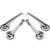 DWK2 1965-67 Mustang Fastback; Door and Window Handle Kit; Screw-on Style; 4-Pieces - image 2