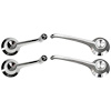 DWK4 1965 Mustang Fastback; Door and Window Handle Kit; Clip On; 4-Piece Kit - image 1