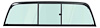 DY90000T 1994-2002 Dodge Ram Pickup; Sliding Glass Rear Window; Light Green Tint