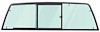 DY90004T 1988-99 Chevy, GMC C/K Pickup; Sliding Glass Rear Window; Three Panel; Light Green Tint; (GMT400 Series) - image 1