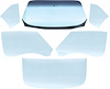 E351C Glass Kit for 1968-69 Chevy Camaro, Pontiac Firebird Coupe - image 1