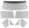 E352S Glass Kit 1967 Camaro/Firebird Convertible; 7 Piece; Smoke Gray Tint - image 1