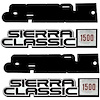 EM1709K 1981-86 GMC C/K, 1989 GMC R/V Truck, SUV, Fender Emblem Set, Sierra Classic 1500 - image 1