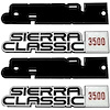 EM1711K 1981-86 GMC C/K, 1989-91 GMC R/V Truck, SUV; Fender Emblem Set; Sierra Classic 3500 - image 1