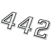 EM2426T 442 Nose Emblem Set for 1969-1970 Oldsmobile 442