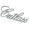 EM2453T 1971-77 Oldsmobile Cutlass; Fender Emblem; Cutlass Script - image 1
