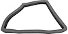 F12338 1967-68 Pontiac Firebird; Upper Hood Pan Foam Seal - image 1