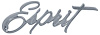 F126 1976-79 Firebird; "Esprit" Front Fender Emblem - image 1