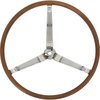 F19672 Deluxe Simulated Wood Steering Wheel for 1967 Pontiac Firebird, GTO, Lemans, Tempest - image 1