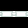 F374A Front Park Lamp Lens Gasket Set for 1967 Pontiac Firebird - image 2