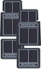 F76501 1964-92 Pontiac; Floor Mat Set; Front and Rear; Black; 4 Piece Set