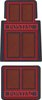 F76502 1964-92 Pontiac; Floor Mat Set; Front and Rear; Red; 4 Piece Set - image 2