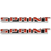 F859571 1968-69 Pontiac Firebird in.Sprint in. Rocker Panel Emblem Set; Pair - image 1