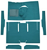 F9161006 1960-65 Falcon/Comet 2-Door Sedan/Ranchero L6 w/ Floor Shift; Cut & Sewn; Loop Carpet; Kit; Aqua - image 1