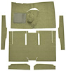 F9161009 1960-65 Falcon/Comet 2-Door Sedan/Ranchero L6 w/ Floor Shift; Cut & Sewn; Loop Carpet; Kit; Ivy Gold - image 1