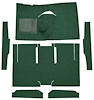 F9161013 1960-65 Falcon/Comet 2-Door Sedan/Ranchero L6 w/ Floor Shift; Cut & Sewn; Loop Carpet; Kit; Dark Green - image 1
