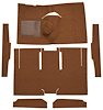 F9161018 1960-65 Falcon/Comet 2-Door Sedan/Ranchero L6 w/ Floor Shift; Cut & Sewn; Loop Carpet; Kit; Dark Saddle - image 1