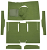 F9161019 1960-65 Falcon/Comet 2-Door Sedan/Ranchero L6 w/ Floor Shift; Cut & Sewn; Loop Carpet; Kit; Moss Green - image 1