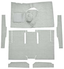 F9161023 1960-65 Falcon/Comet 2-Door Sedan/Ranchero L6 w/ Floor Shift; Cut & Sewn; Loop Carpet; Kit; Silver - image 1