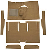 F9161069 1960-65 Falcon/Comet 2-Door Sedan/Ranchero L6 w/ Floor Shift; Cut & Sewn; Loop Carpet; Kit; Medium Saddle - image 1