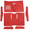 F9161202 1960-65 Falcon/Comet 2-Door Sedan/Ranchero w/ Column Shift; Cut & Sewn; Loop Carpet; Kit; Red - image 1