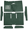 F9161213 1960-65 Falcon/Comet 2-Door Sedan/Ranchero w/ Column Shift; Cut & Sewn; Loop Carpet; Kit; Dark Green - image 1