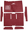 F9161215 1960-65 Falcon/Comet 2-Door Sedan/Ranchero w/ Column Shift; Cut & Sewn; Loop Carpet; Kit; Maroon - image 1