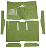 F9161219 1960-65 Falcon/Comet 2-Door Sedan/Ranchero w/ Column Shift; Cut & Sewn; Loop Carpet; Kit; Moss Green - image 1