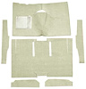 F9161223 1960-65 Falcon/Comet 2-Door Sedan/Ranchero w/ Column Shift; Cut & Sewn; Loop Carpet; Kit; Silver - image 1