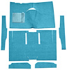 F9161241 1960-65 Falcon/Comet 2-Door Sedan/Ranchero w/ Column Shift; Cut & Sewn; Loop Carpet; Kit; Medium Blue - image 1