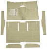 F9161244 1960-65 Falcon/Comet 2-Door Sedan/Ranchero w/ Column Shift; Cut & Sewn; Loop Carpet; Kit; Fawn Sandalwood - image 1