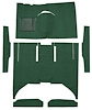F9161613 1960-65 Falcon/Comet 4-Door Sedan w/ Column Shift Cut & Sewn; Loop Carpet; Kit; Dark Green - image 1