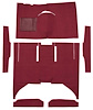 F9161615 1960-65 Falcon/Comet 4-Door Sedan w/ Column Shift Cut & Sewn; Loop Carpet; Kit; Maroon - image 1
