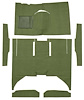 F9161619 1960-65 Falcon/Comet 4-Door Sedan w/ Column Shift Cut & Sewn; Loop Carpet; Kit; Moss Green - image 1