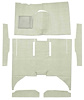 F9161623 1960-65 Falcon/Comet 4-Door Sedan w/ Column Shift Cut & Sewn; Loop Carpet; Kit; Silver - image 1