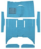 F9161641 1960-65 Falcon/Comet 4-Door Sedan w/ Column Shift Cut & Sewn; Loop Carpet; Kit; Medium Blue - image 1