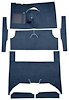 F9161712 1960-65 Falcon/Comet 4-Door Wagon L6 w/ Floor Shift; Cut & Sewn; Loop Carpet; Kit; Dark Blue - image 1